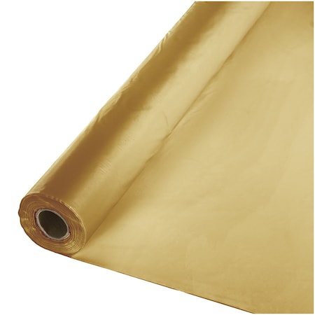 Touch Of Color 100' x 40" Glittering Gold Plastic Banquet Roll 011030